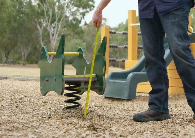 Group of people on a playground